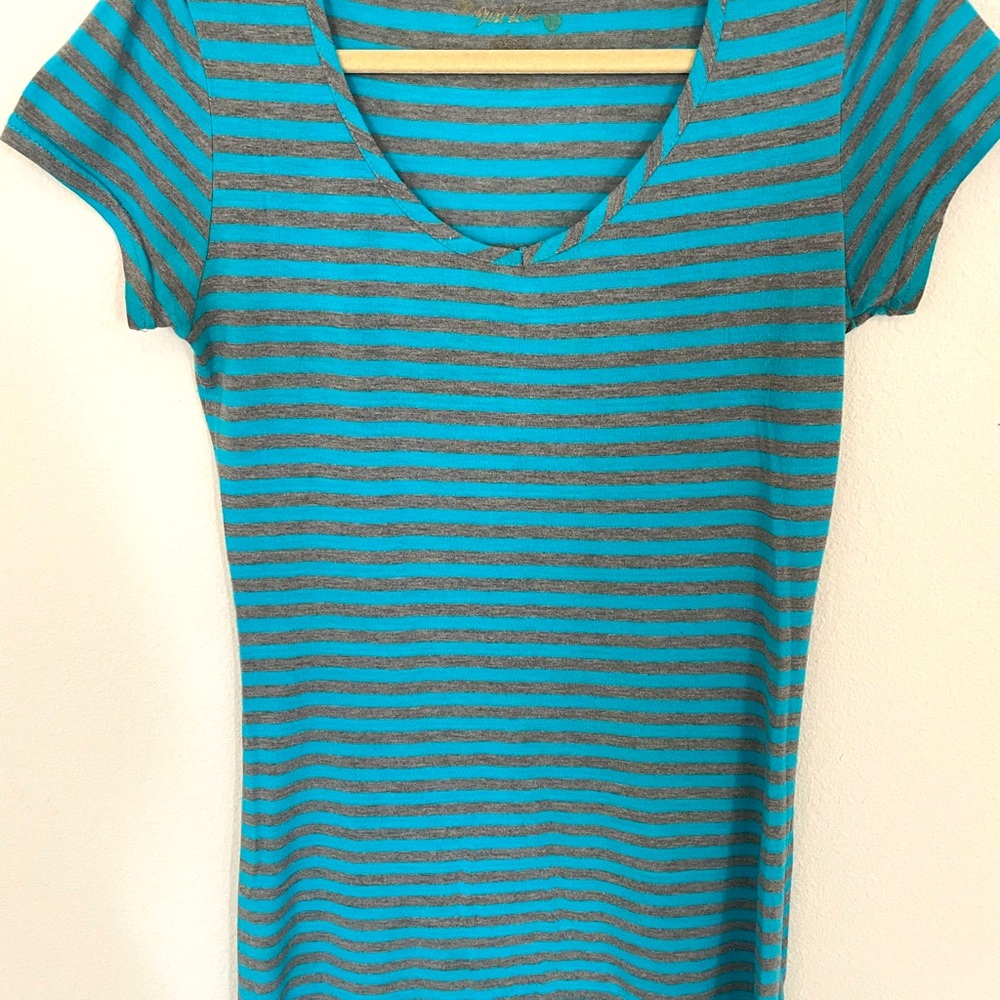 Teal and gray Silhouette knit maxi dress. Junior size L